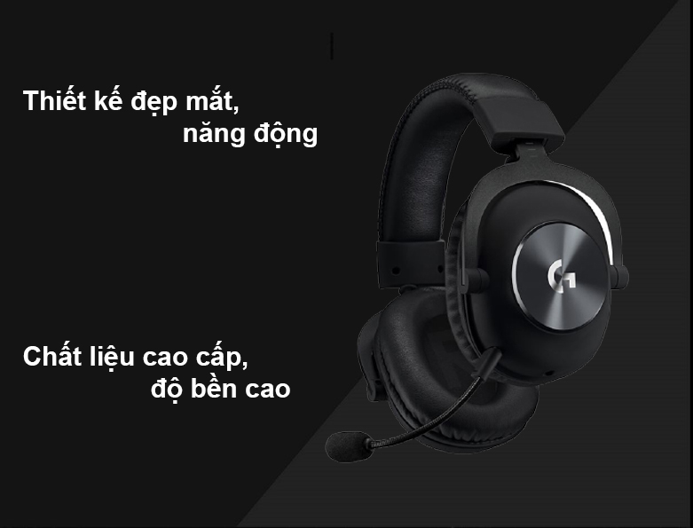 Tai nghe Over-ear Logitech G Pro Gen 2 (Đen) | Thiết kế đẹp mắt, năng động