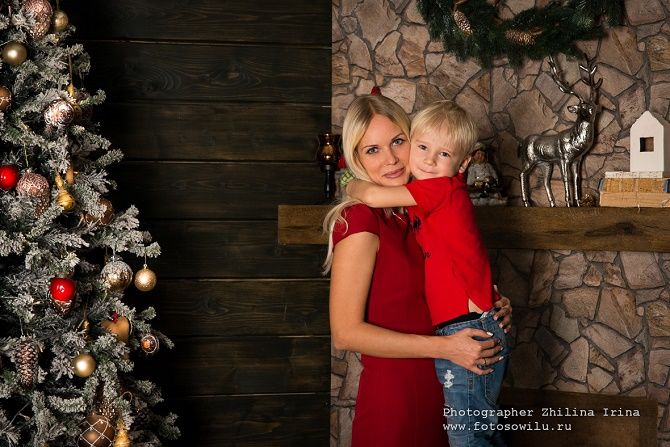 Bilder für das Silvester Fotoshooting Mama und Sohn