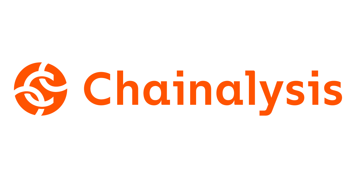 Chainalysis in Orange on a white canvas.