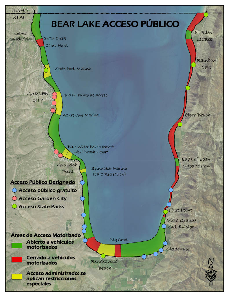 Puntos de acceso público de Bear Lake