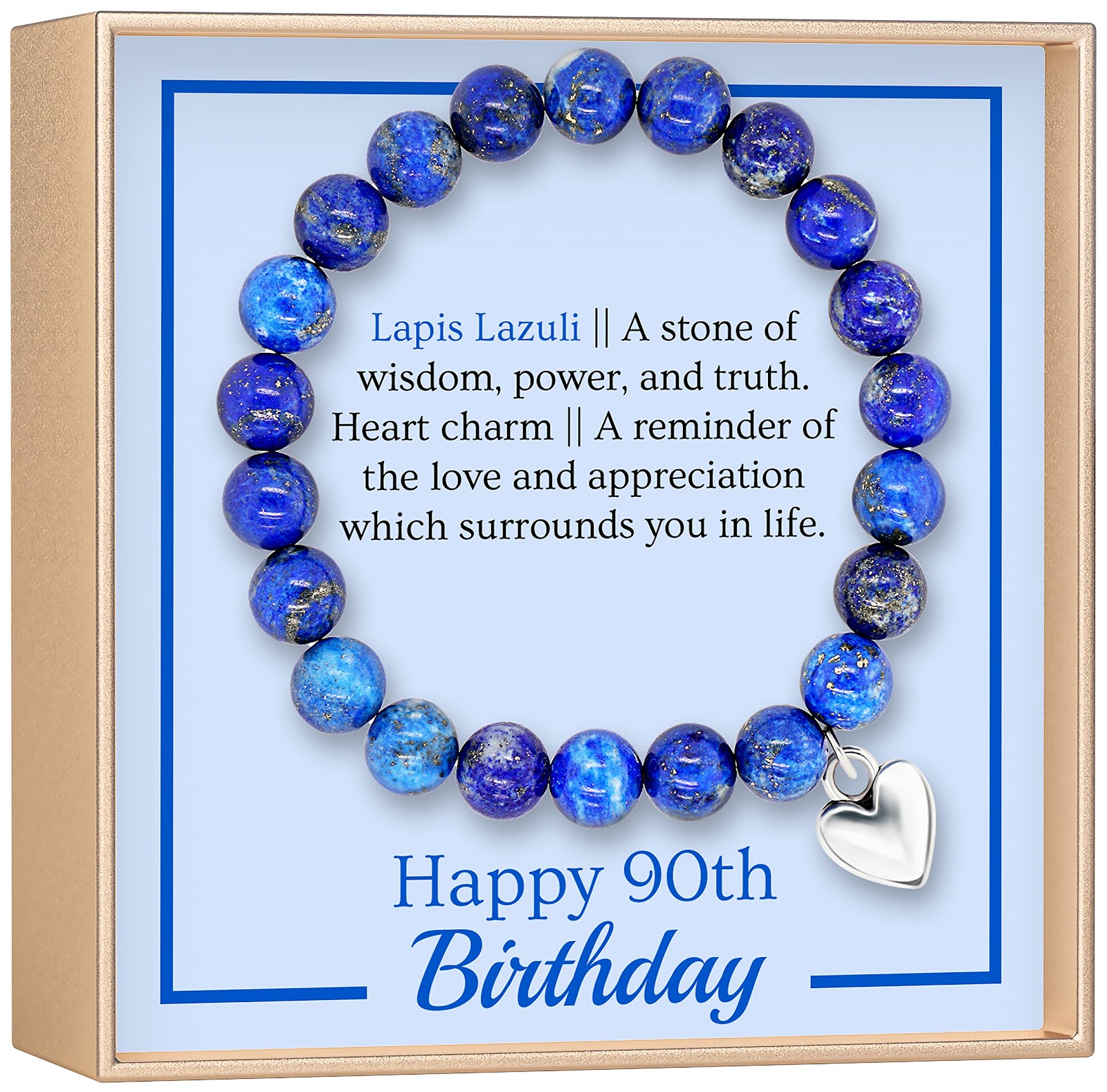OLGAS GEMS 90th Birthday Milestone Bracelet