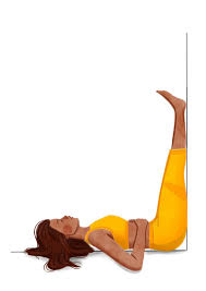 Yoga Legs Up the wall pose perimenopause