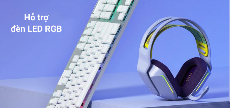 Tai nghe không dây gaming Logitech G733 K/DA | Hỗ trợ đèn LED