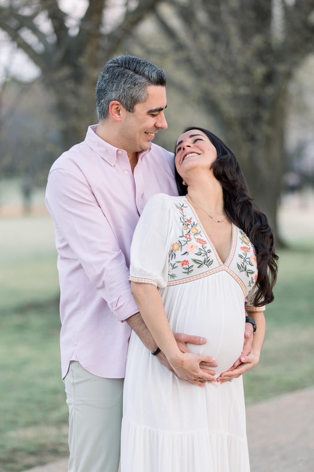 Couple photoshoot in a park