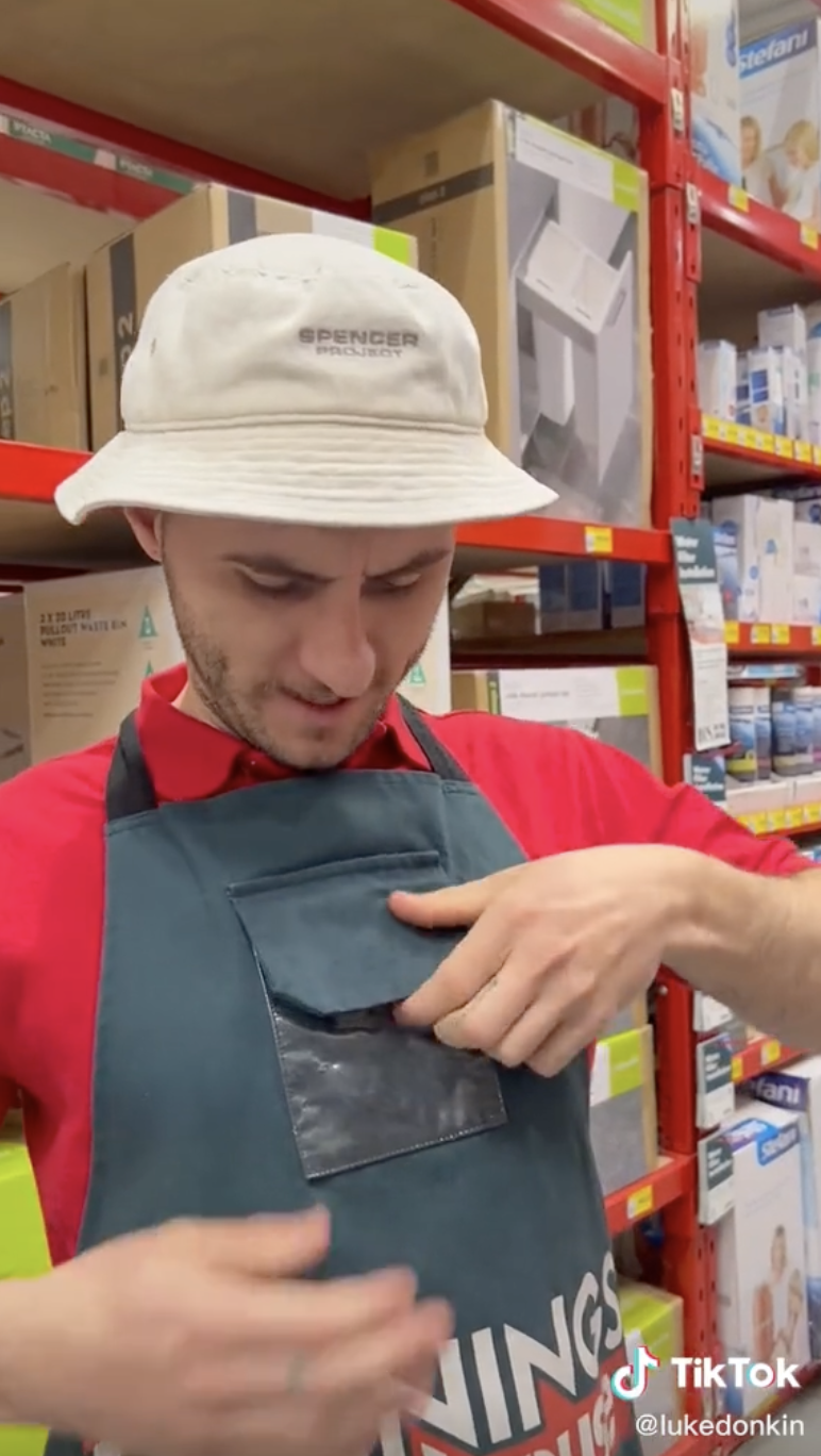 An odd detail on Bunnings' aprons leaves shoppers puzzled – mystery solved!