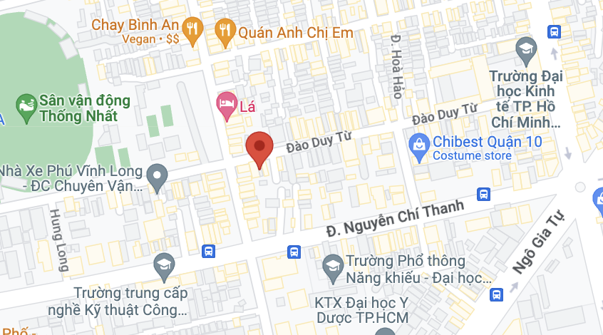 Điểm đón/trả của nhà xe Đồng Phước tại Sài Gòn