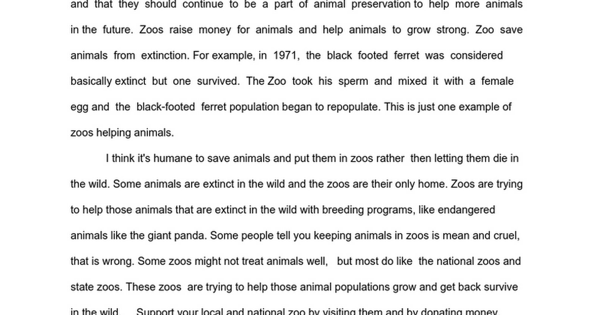 Pro zoos by Christian