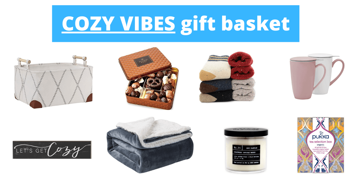 cozy vibes housewarming basket