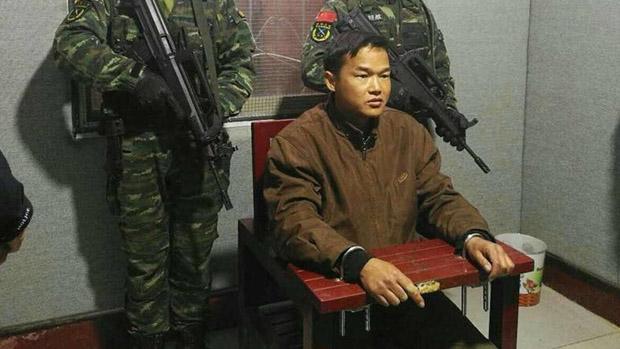 2018年2月17日,为母报仇杀害三人的张扣扣被抓。(南郑警方发布)