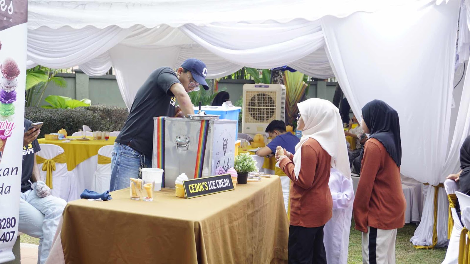 cedok’s ice cream tempahan untuk kenduri