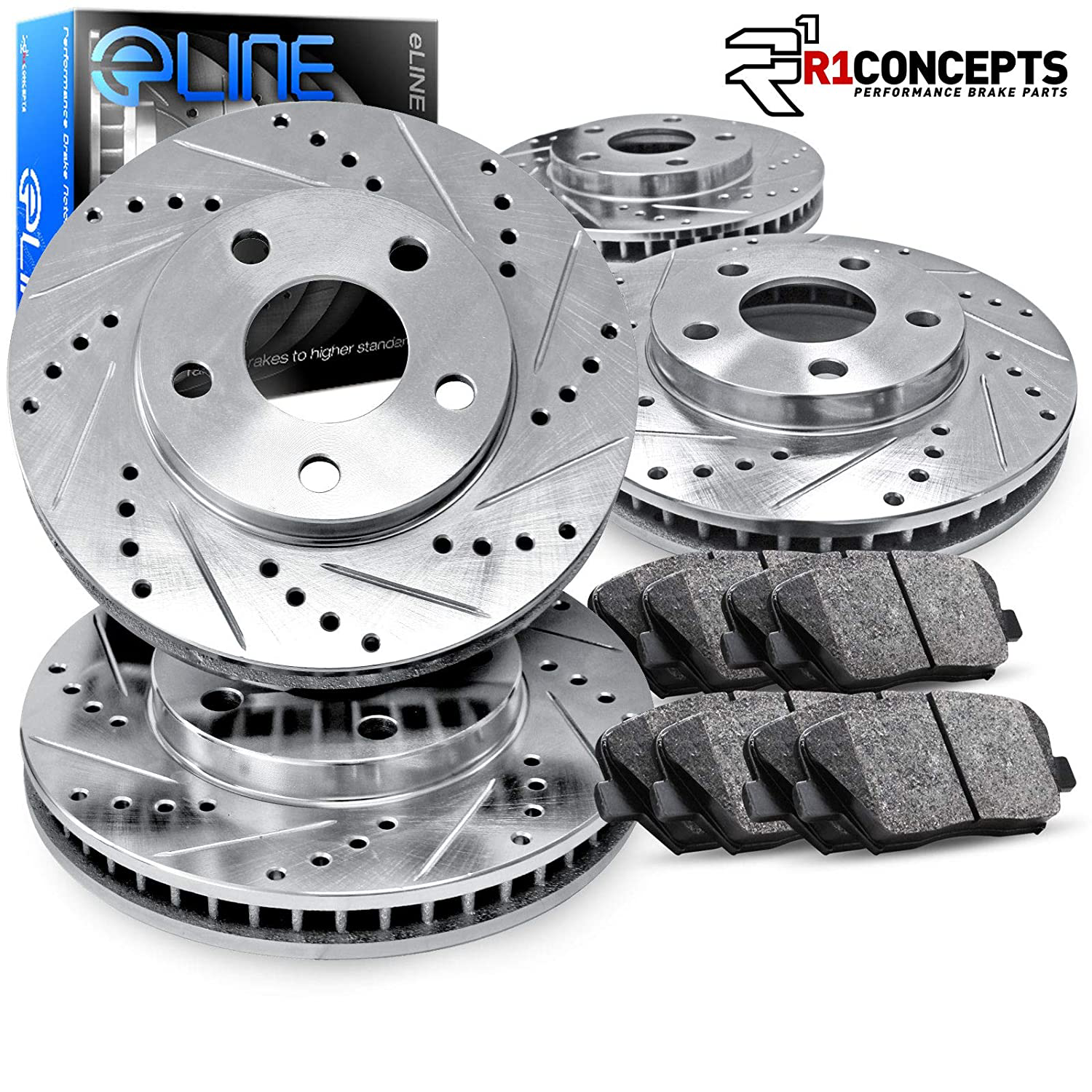 Eline Drilled Slotted Brake Rotors