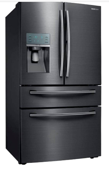 Samsung RF28JBEDBSG 36" French Door Refrigerator in Black Stainless Steel - Smart fridge