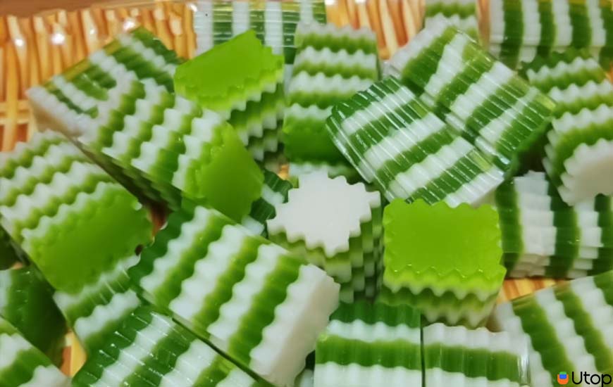 Cách thực hiện làm rau câu lá dứa: