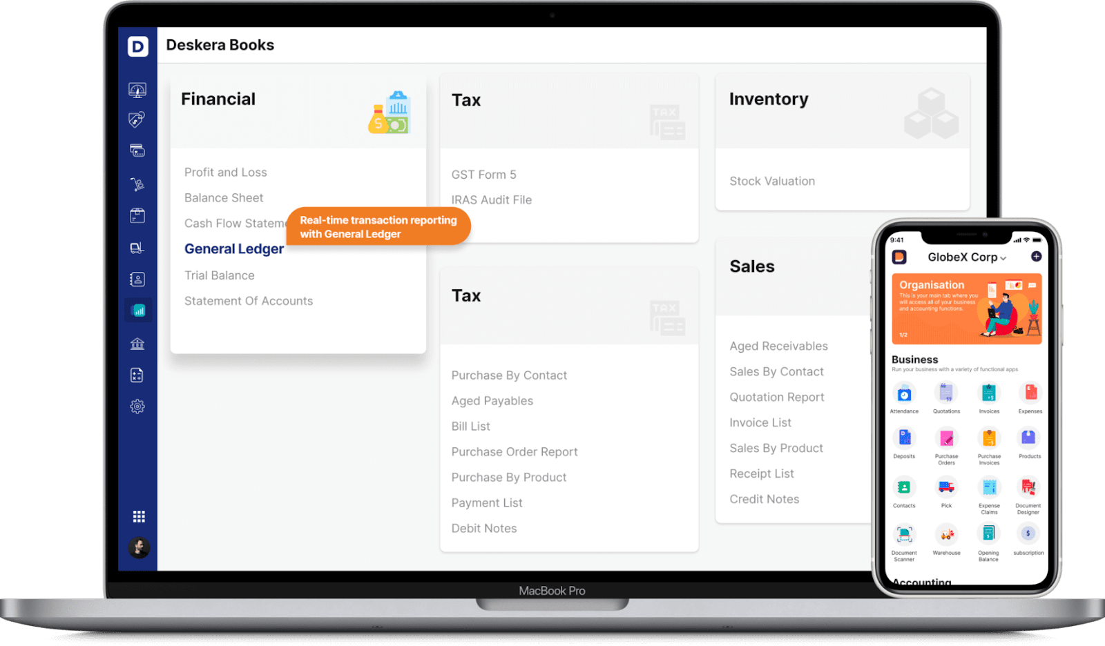 Automatically Generate Accounting Reports with Deskera