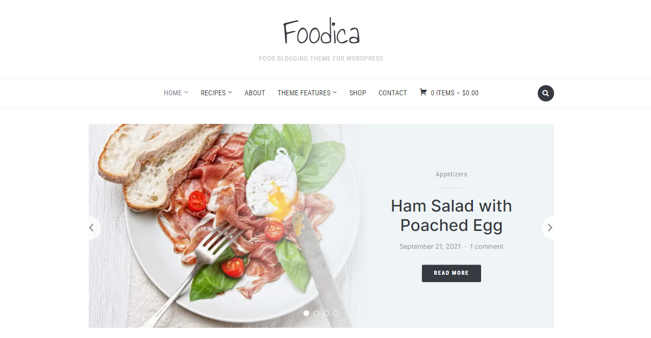Foodica - best WordPress theme for recipes