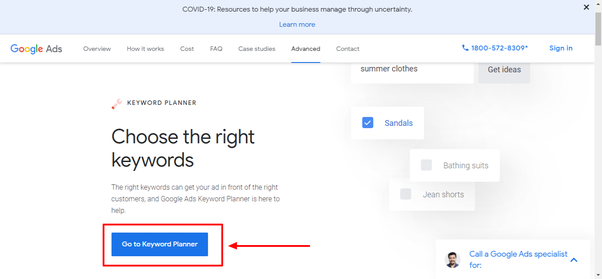 Google Keyword Planner