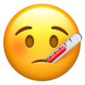 Face with thermometer emoji