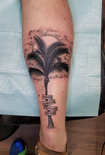 Expose Palm Tree Tattoo