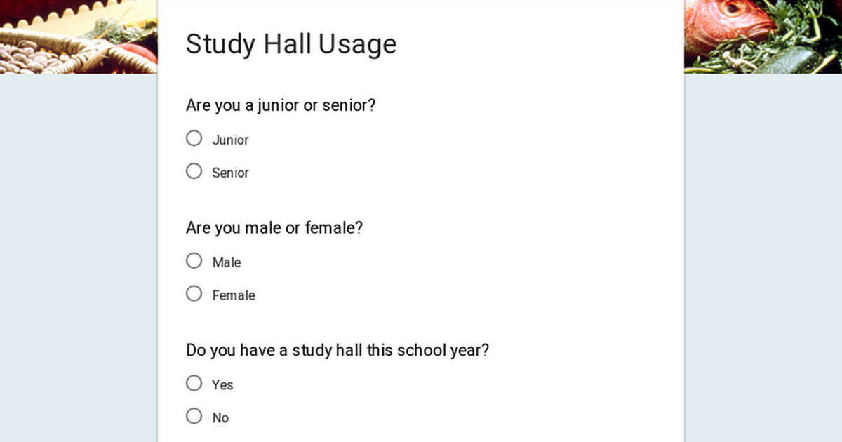 Study Hall Usage
