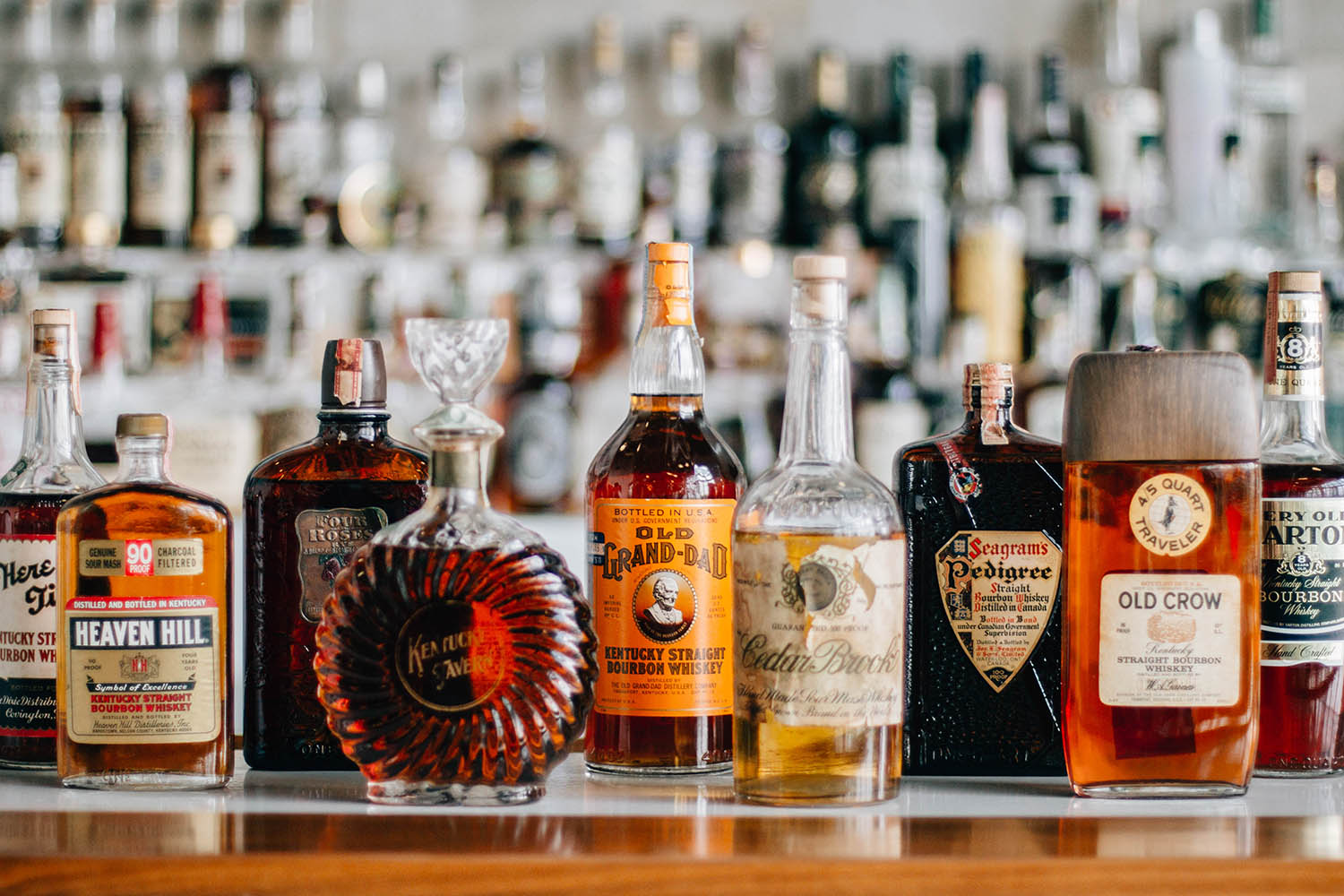 Vintage Bottles of Kentucky Bourbon at Bardstown Bourbon Company