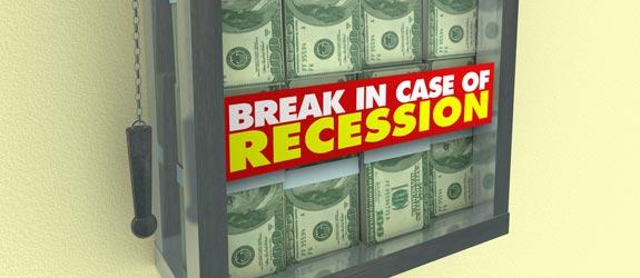 break in case of recession
