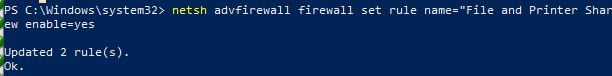 firewall allow ping