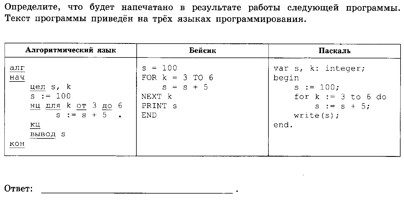 Определите что будет напечатано в результате программы. Определите что будет напечатано в результате следующей программы. Определите результат работы программы. Определи что будет напечатано в результате работы программы. Print 2 10 что в результате