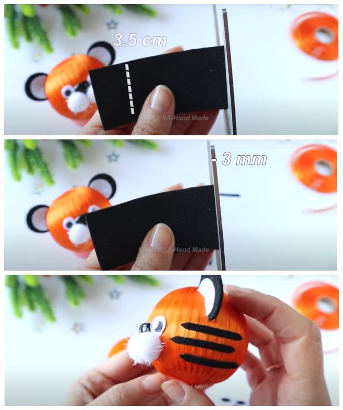 New Year's creativity: how to make a do-it-yourself tiger figurine 20