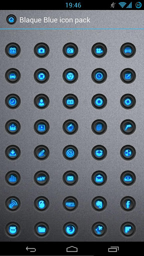 Blaque Blue icon pack apk
