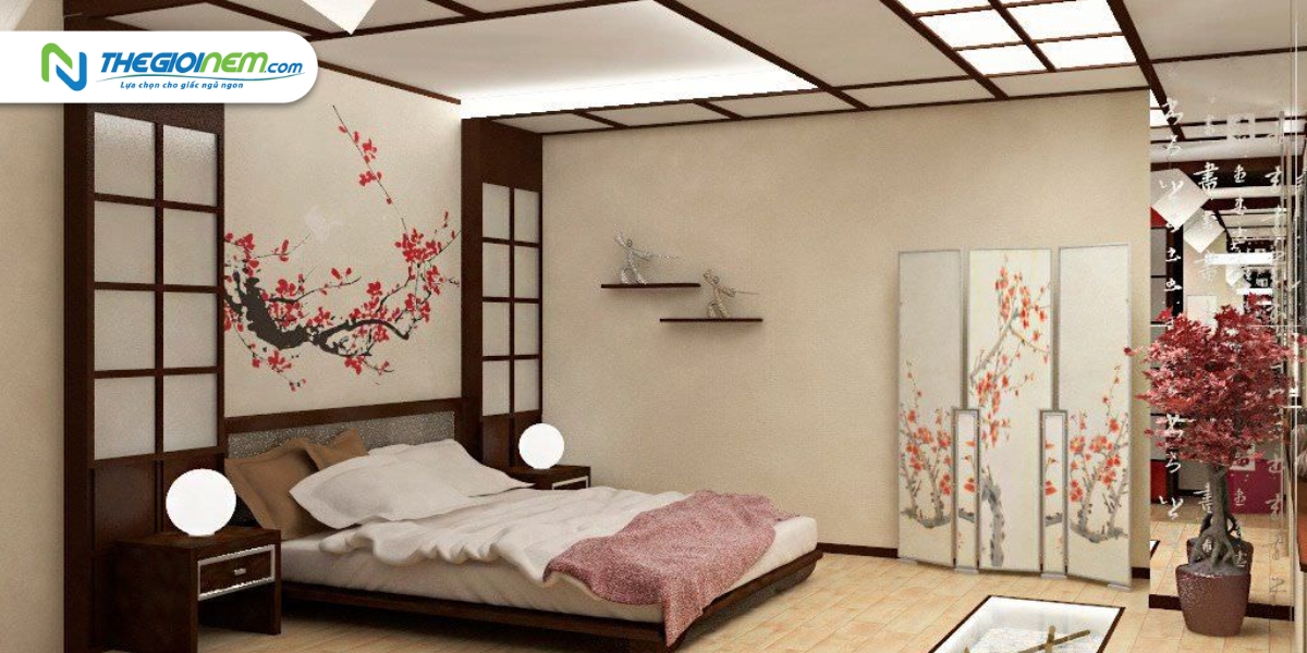 Mẫu phòng ngủ tối giản theo phong cách Nhật Bản