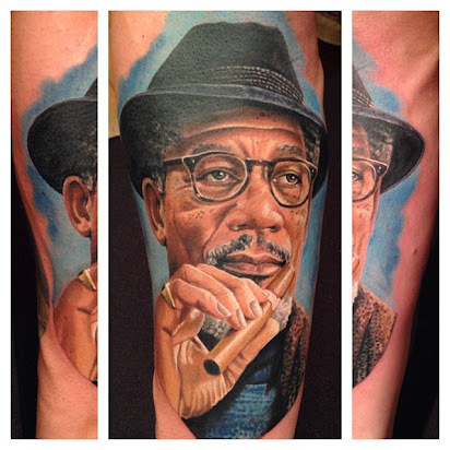 Morgan Freeman Arm Tattoo