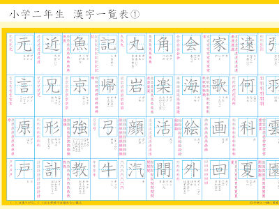 小学2年生 漢字 一覧 244935-���学2年生 漢字 一覧表