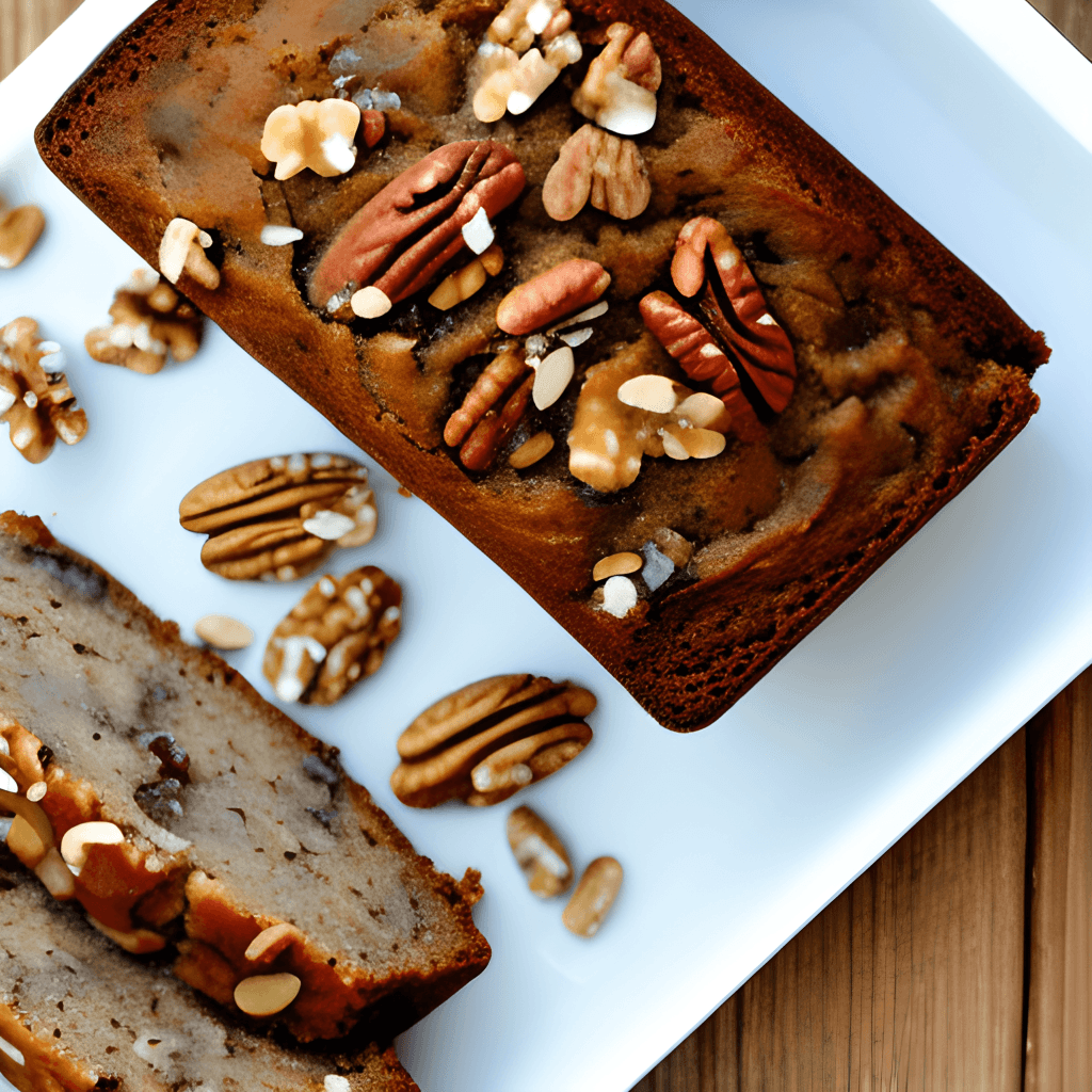banana nut bread such as walnuts, pecans, or almonds, 