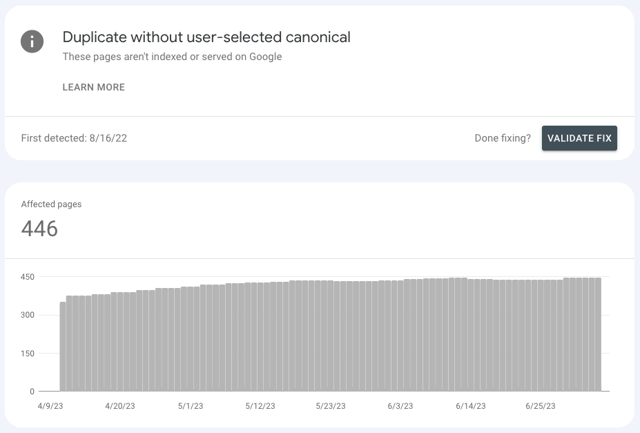 Google Search Console Feedback 