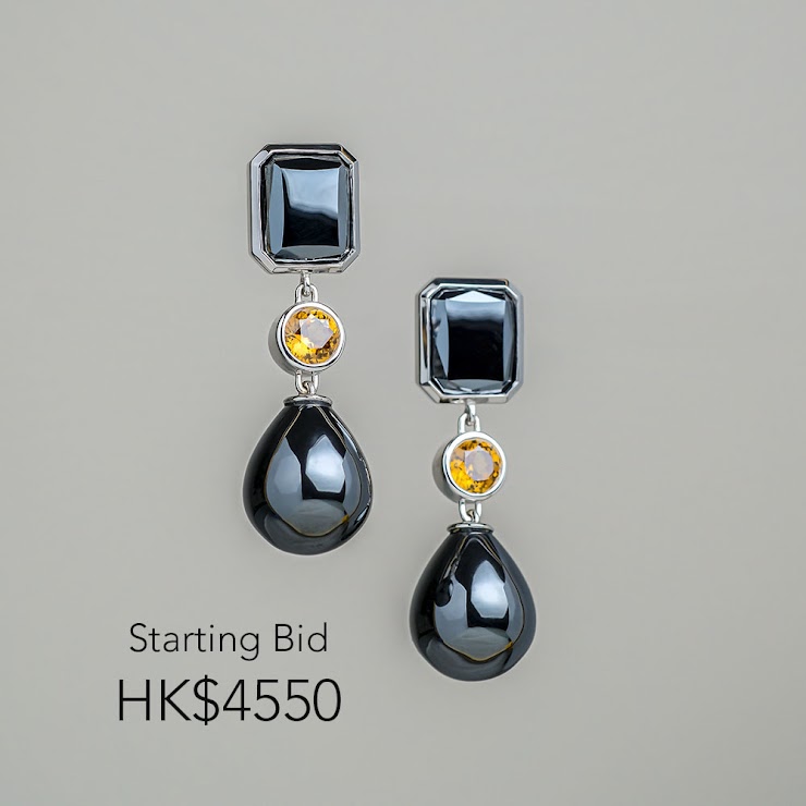 Hematite and Orange Zicron Earrings in Silver
Retail Price: HK$ 6,520

More info:
https://www.ame-gallery.com/product-page/10x10-silent-auction-hematite-and-orange-zicron-earrings