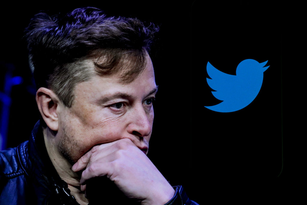 Elon Musk and Twitter Logo