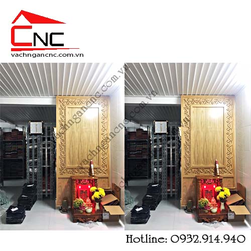 Thi công vách ngăn bàn thờ ông địa trang trí cnc q.bình thạnh ...