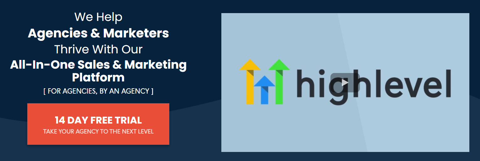 HighLevel/GoHighLevel is an excellent all-in-one sales ad marketing platform.