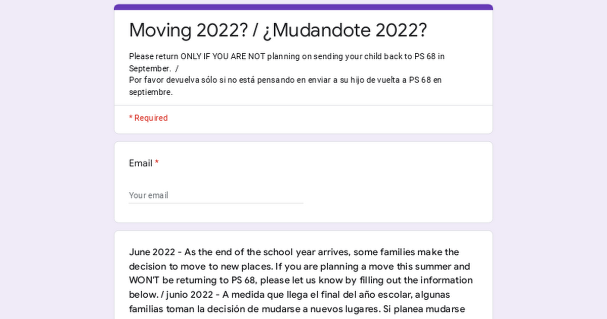Moving 2022? / ¿Moviente 2022?
