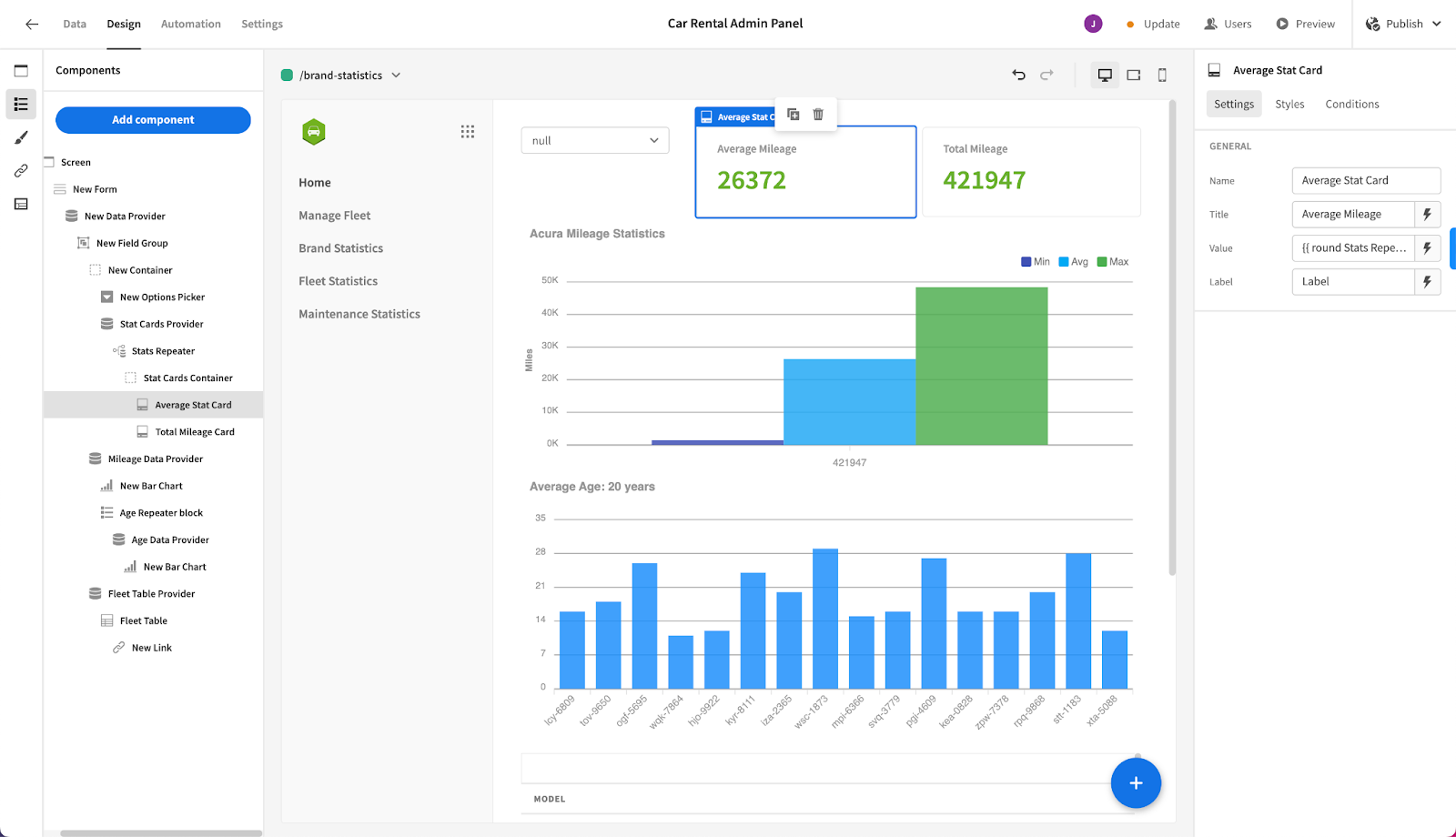 Budibase app builder IDE