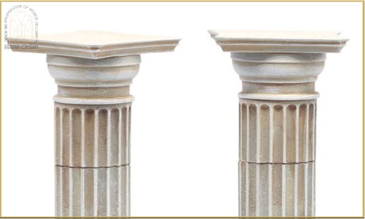 ستون های دوریک مورد استفاده در معماری روم باستان و نئوکلاسیک