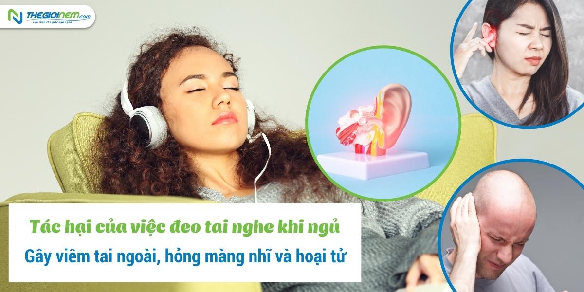 Tác hại khôn lường khi đeo tai nghe lúc ngủ mà chúng ta chưa biết