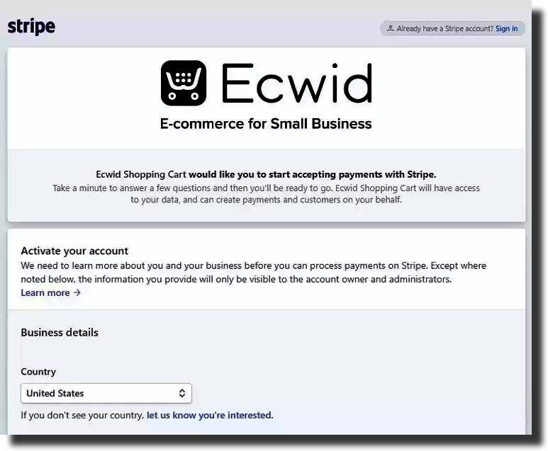 Ecwid Payments Options