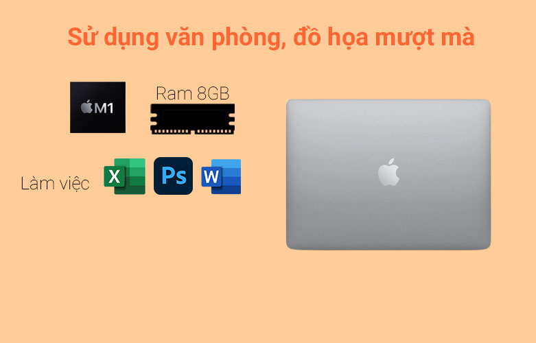 Laptop MacBook Air 2020 13.3" MGN73SA/A | Hiệu năng mạnh mẽ