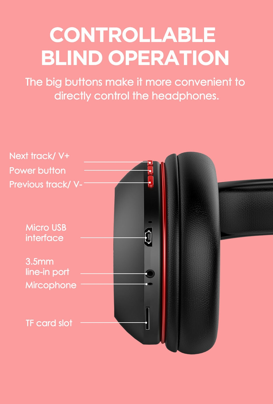 Ausdom Bluetooth Wireless Headphone