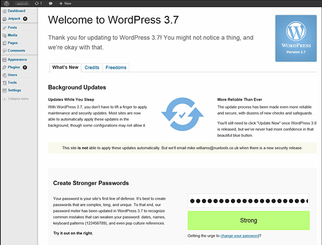 wordpress 3.7
