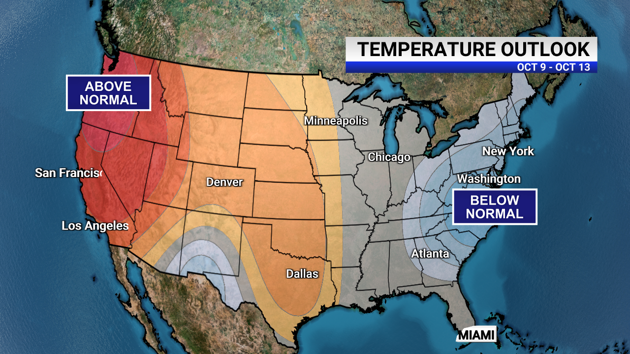 Cold front sweeping toward the East Coast expected to bring 10degree