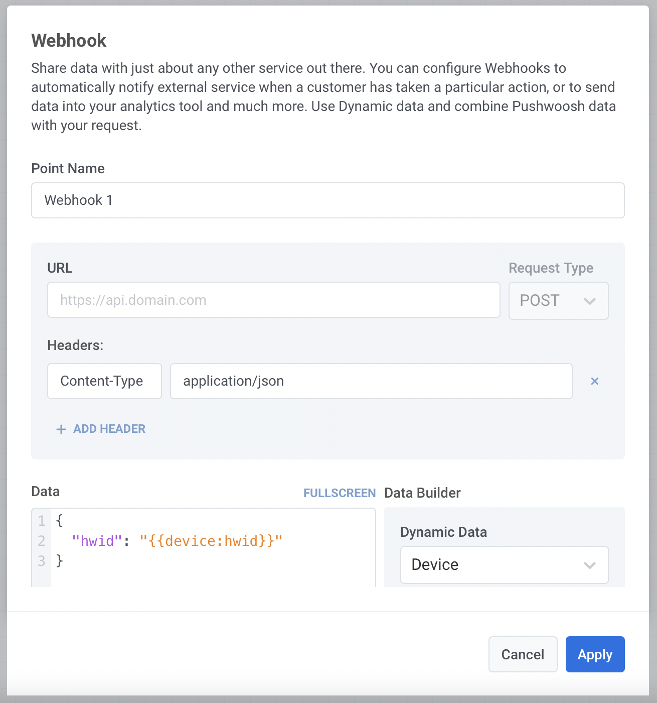 Webhooks in Pushwoosh Customer Journey Builder - Pushwoosh Product Update