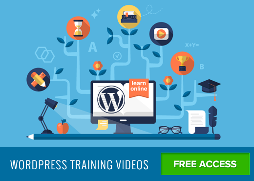 Vídeos de treinamento gratuitos do WordPress