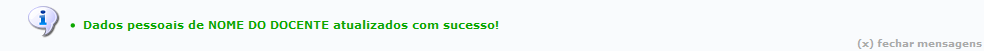 Figura 4: Sucesso da Ação